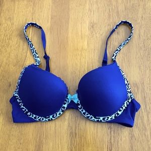 Body by Victoria Leopard Trim Bra 32B